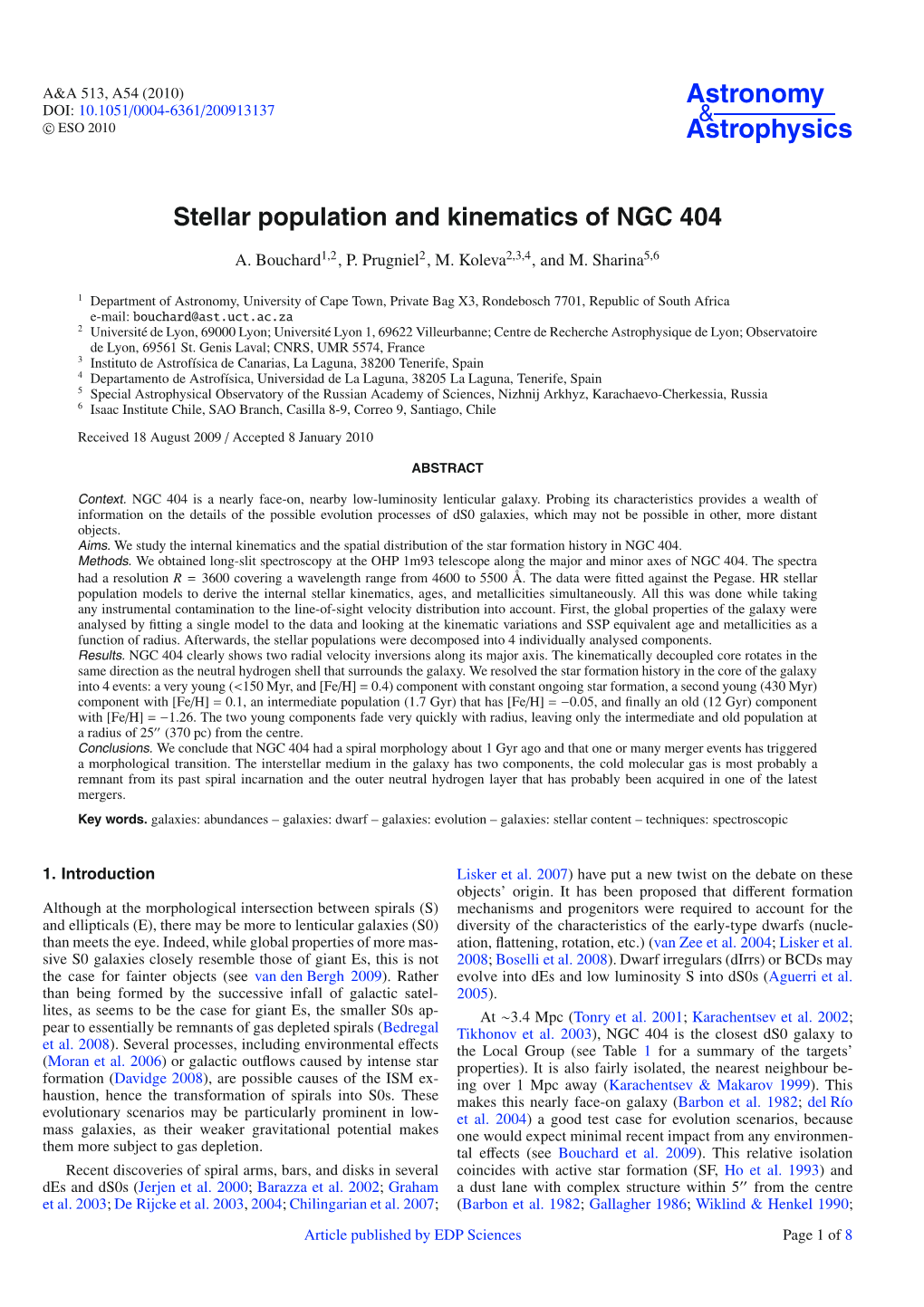 Stellar Population and Kinematics of NGC 404