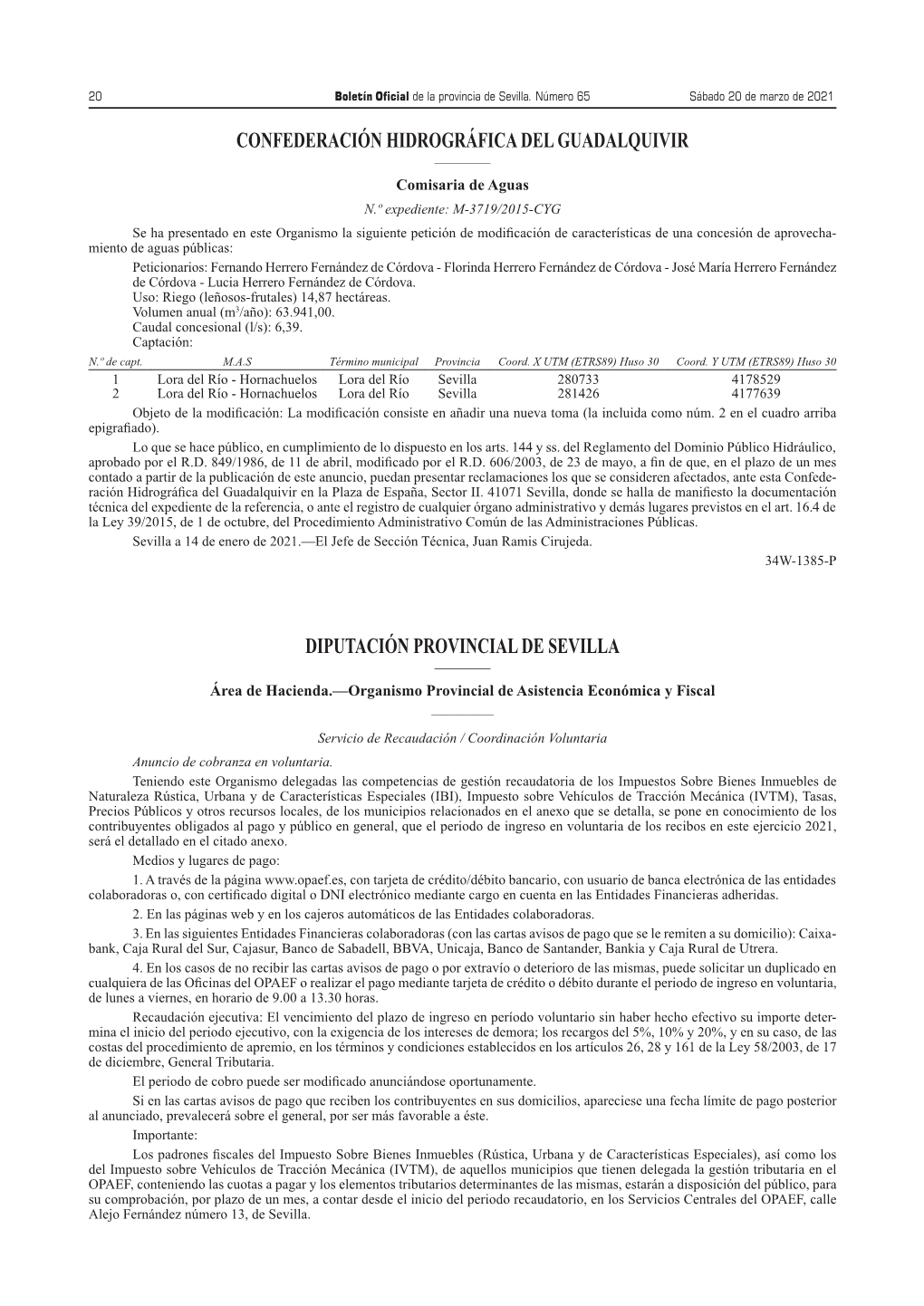 Confederación Hidrográfica Del Guadalquivir Diputación