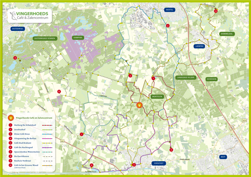 Wandelkaart Groene Woud