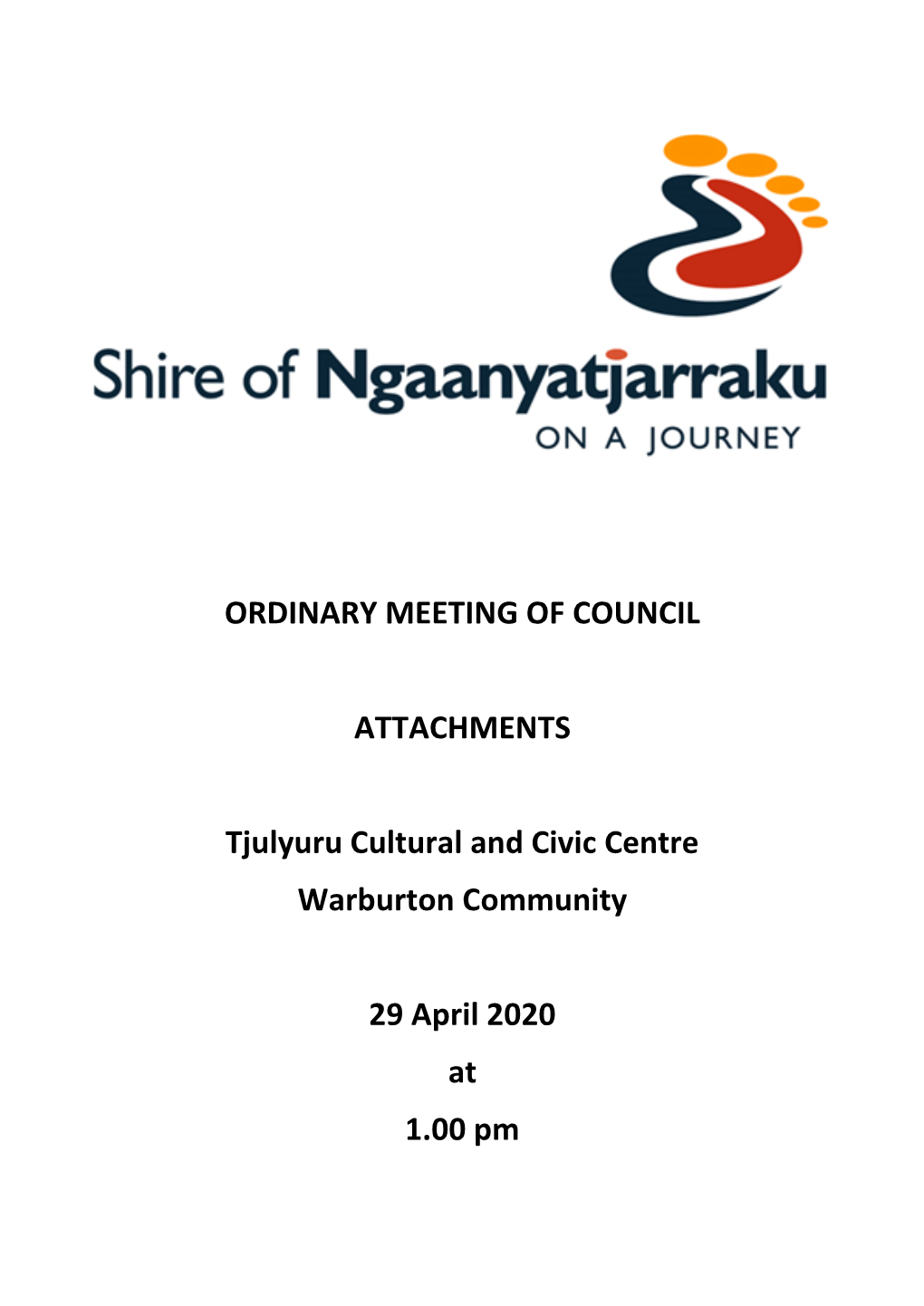 Ordinary Meeting of Council Attachments