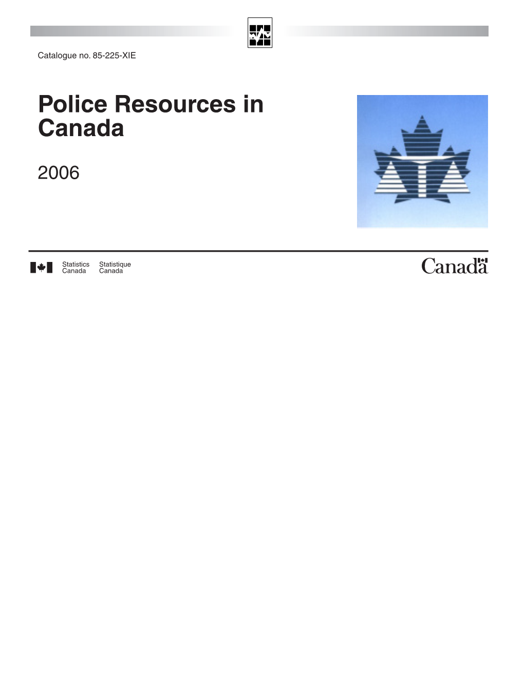 Police Resources in Canada, 2006