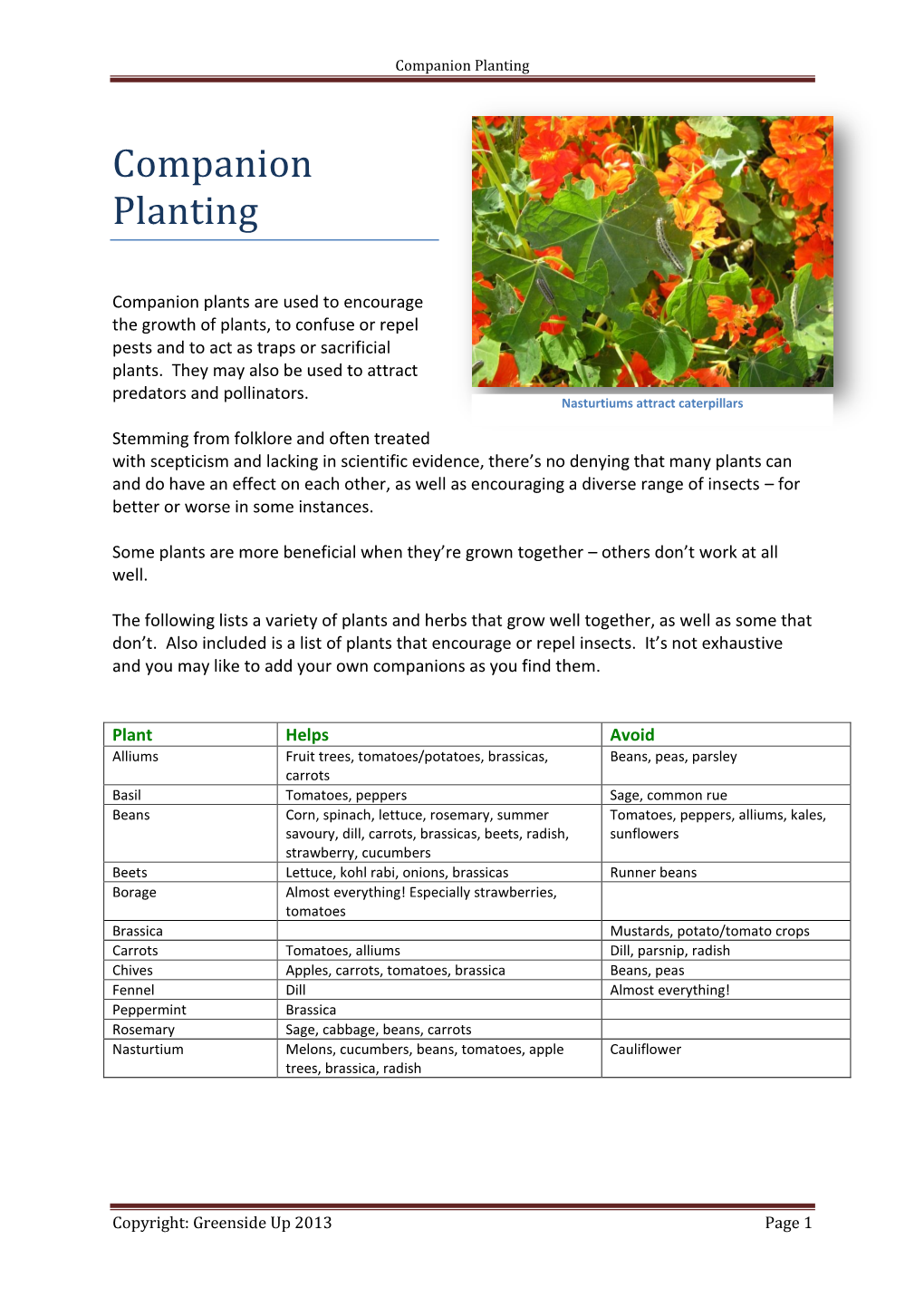 Companion Planting