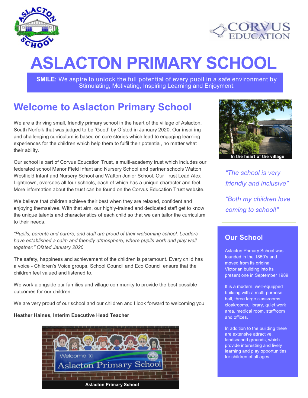 Aslacton Prospectus 2020