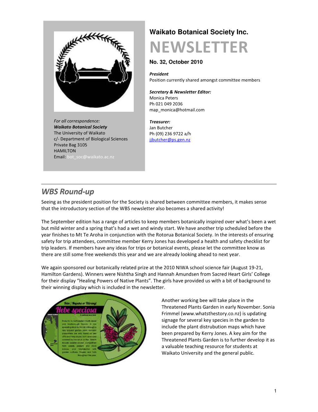 NEWSLETTER No