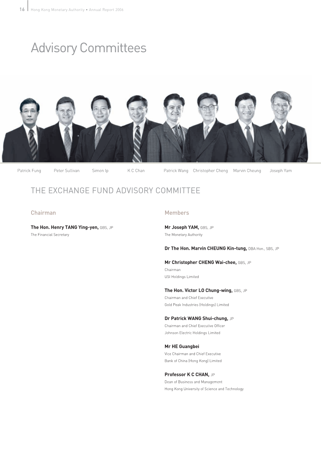 Advisory Committees