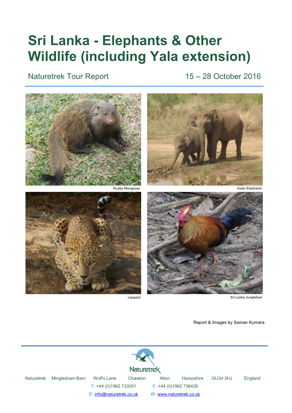 Sri Lanka - Elephants & Other Wildlife (Including Yala Extension)