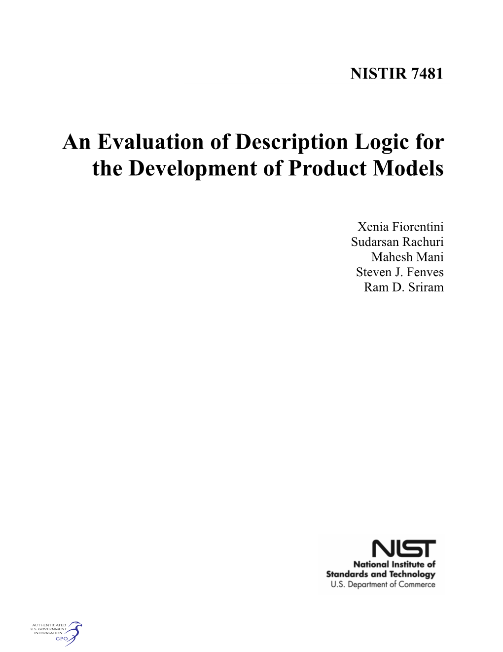 An Evaluation of Description Logic for the Development of Product Models