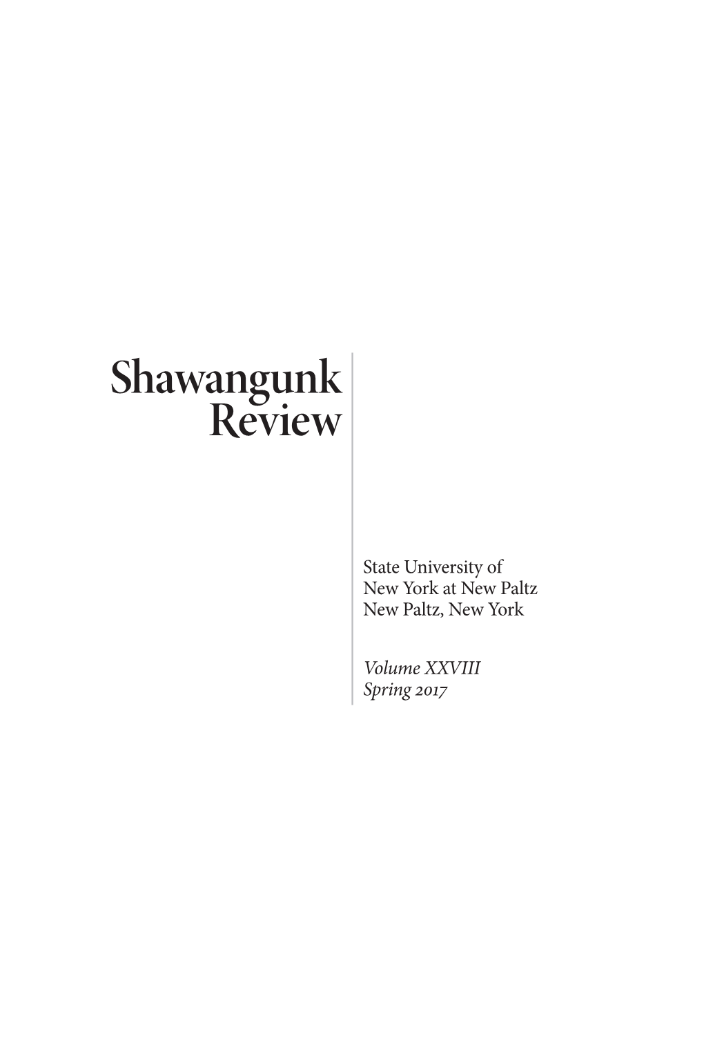 Shawangunk Review