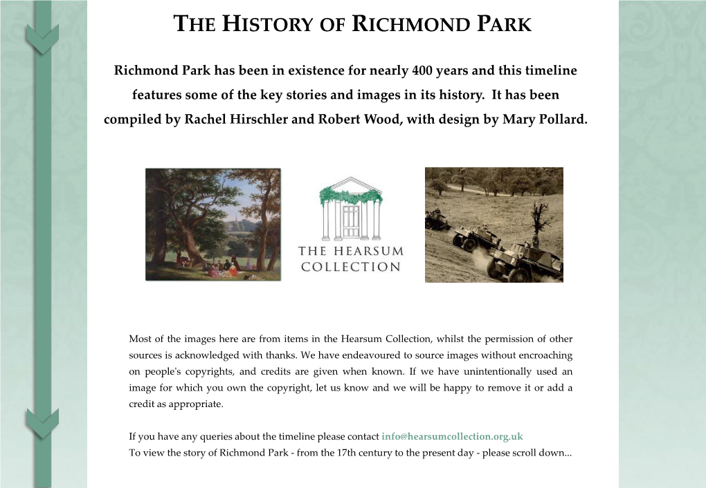 The History of Richmond Park