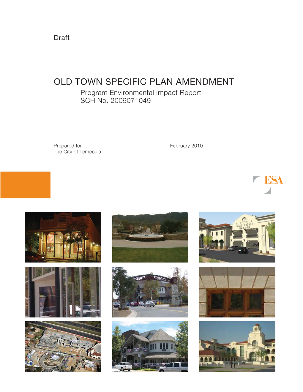 OLD TOWN SPECIFIC PLAN AMENDMENT Program Environmental Impact Report SCH No