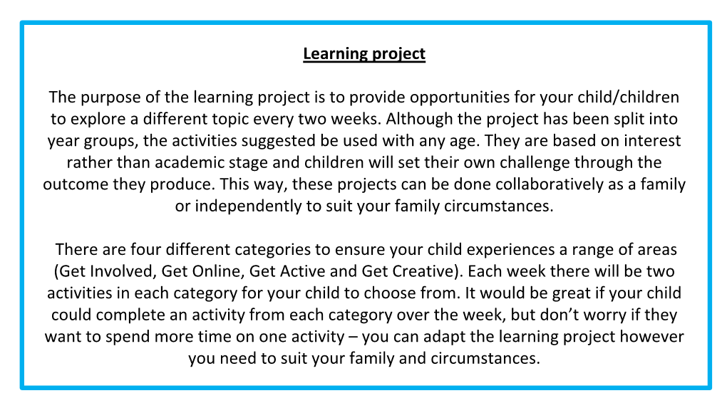 Learning Project