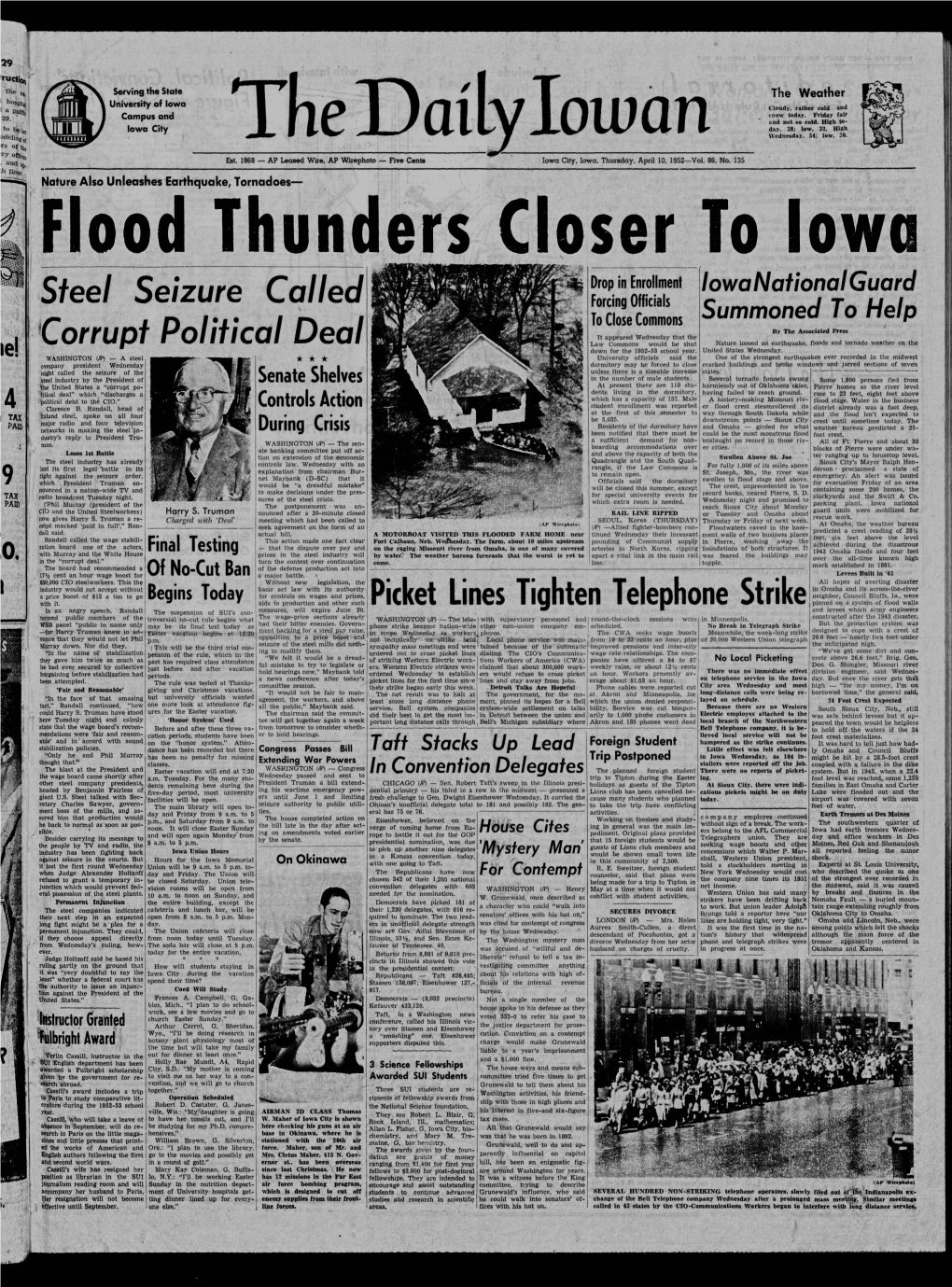 (Iowa City, Iowa), 1952-04-10