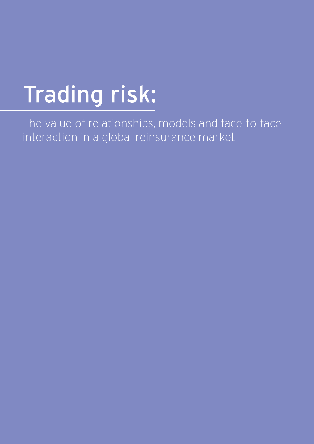 Trading Risk