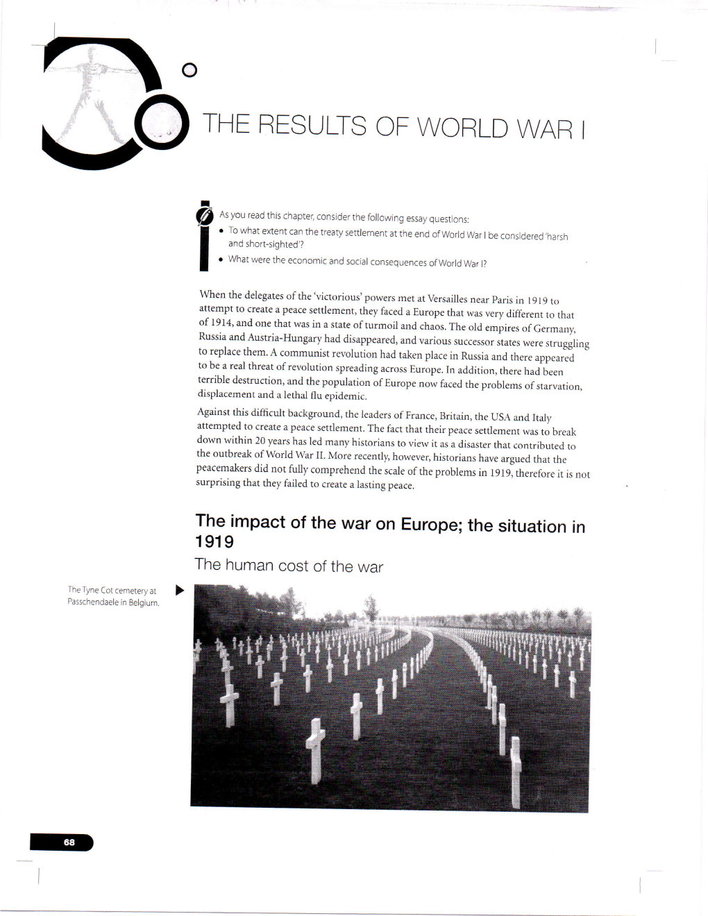 The Results of Wcrld War I