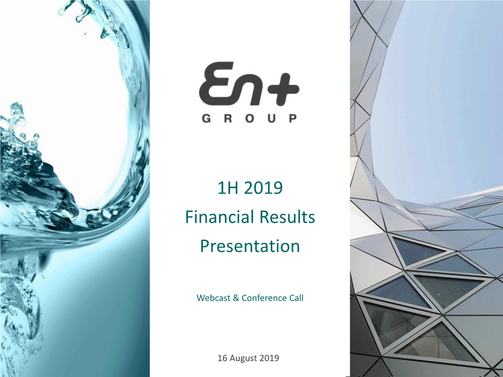 1H 2019 Financial Results Presentation