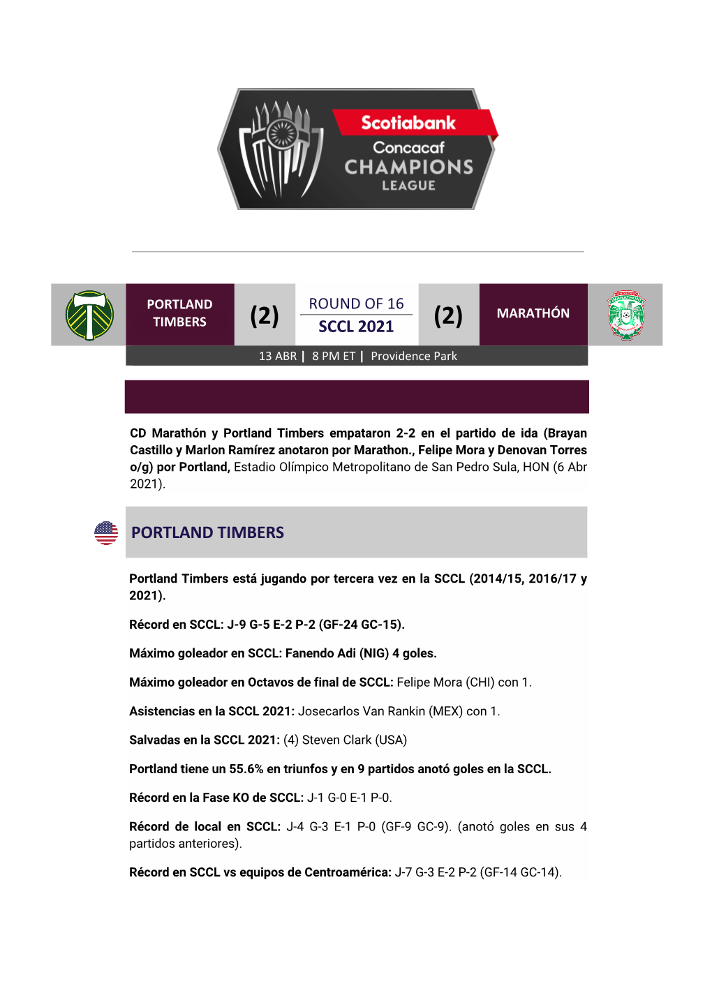 Sccl 2021 Portland Timbers