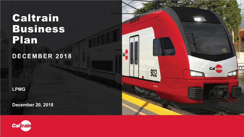 Caltrain Business Plan