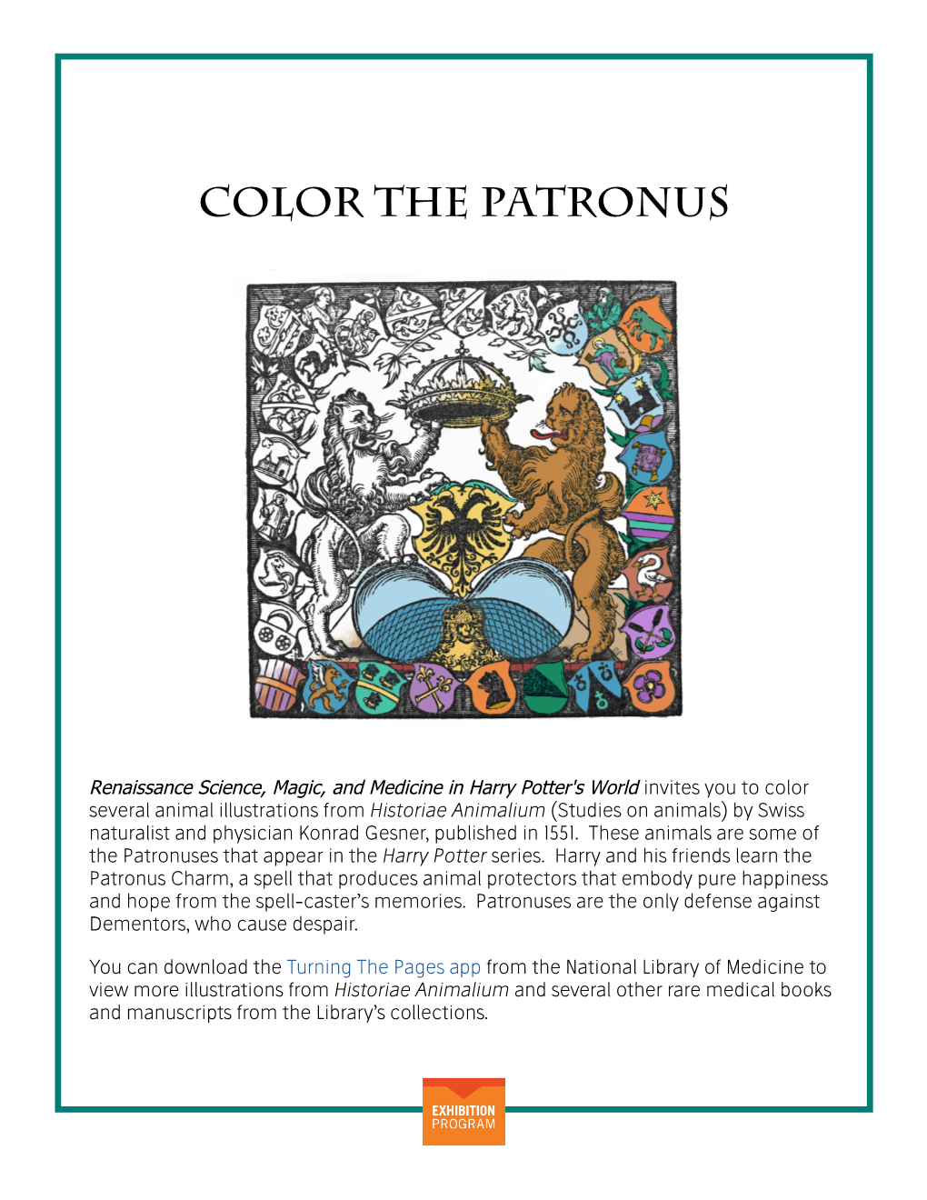 Color the Patronus Coloring Book