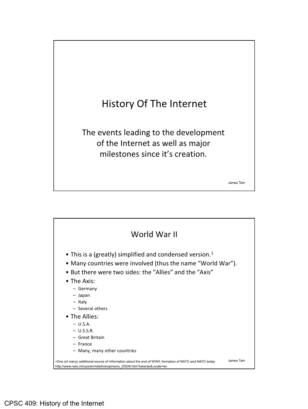 History of the Internet