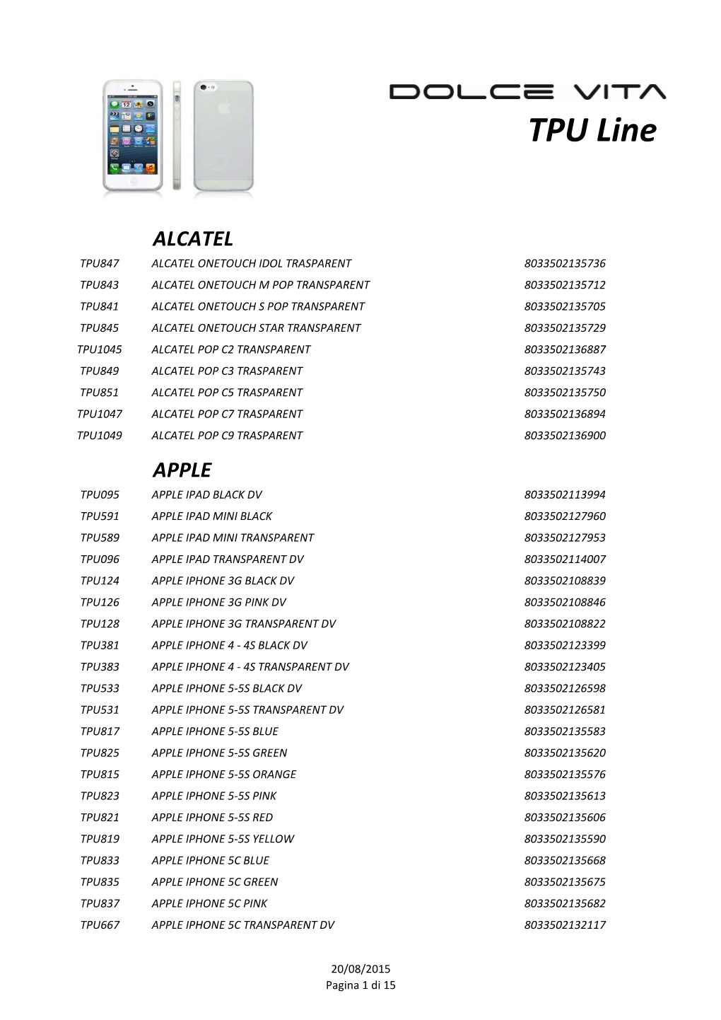 Aggiornamento Gamme Prodotti.Xlsx