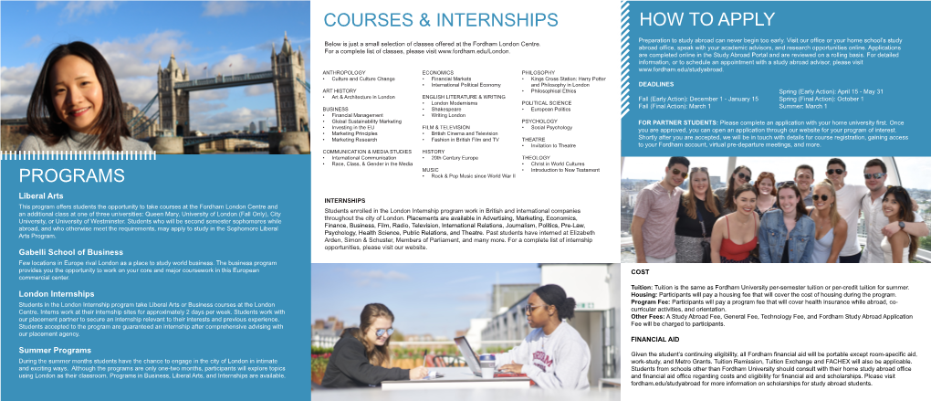 Courses & Internships Programs How to Apply