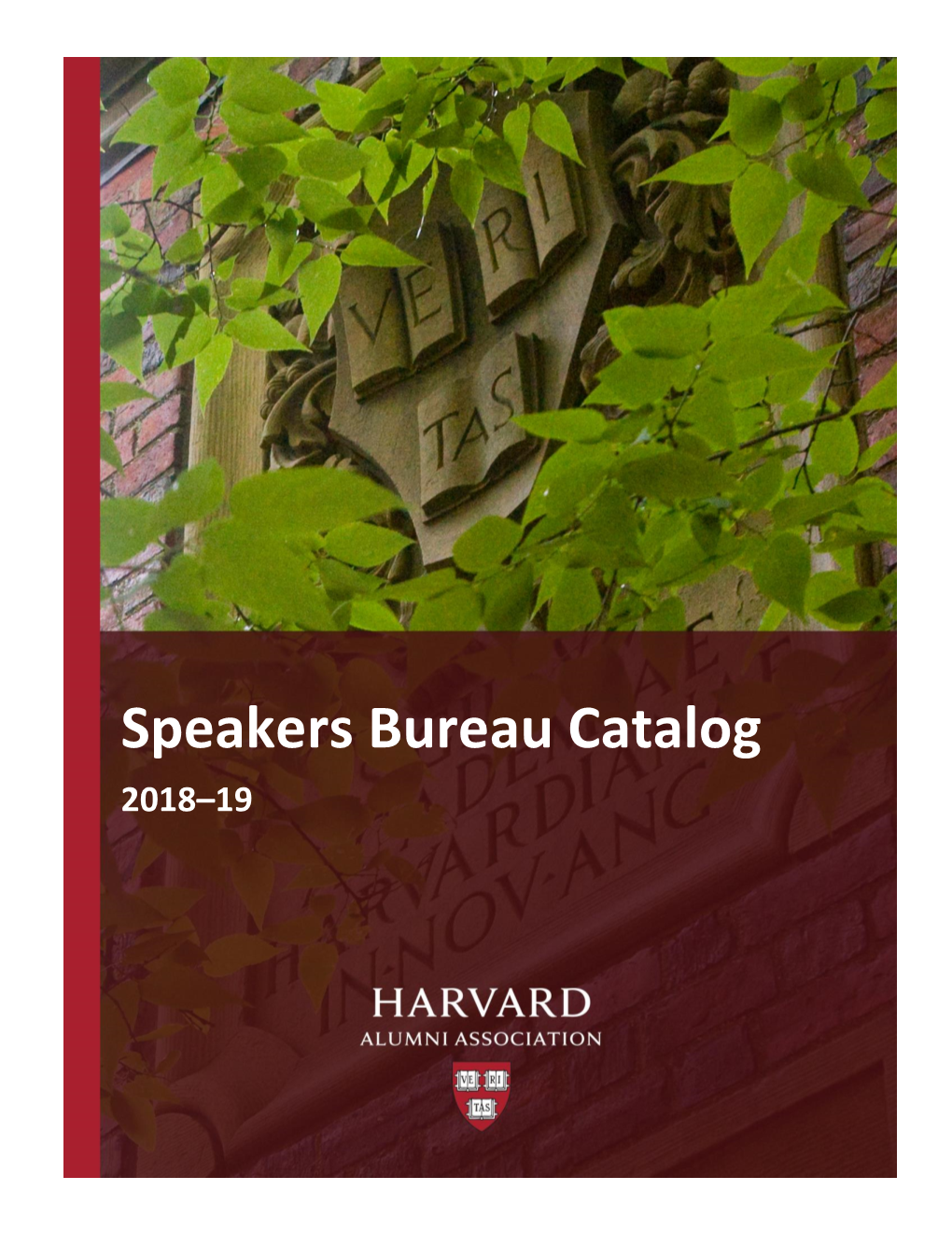 Speakers Bureau Catalog 2018–19