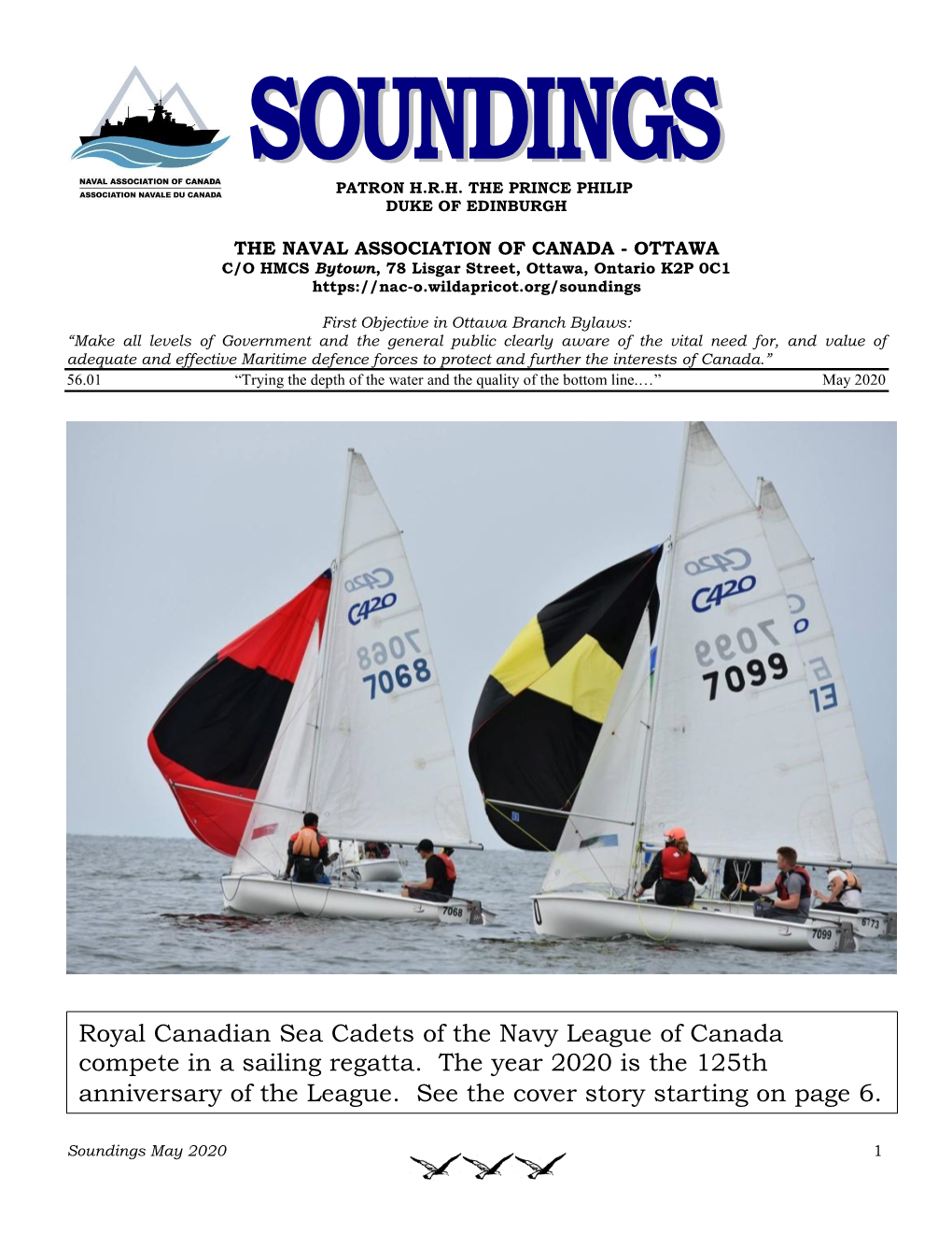 Royal Canadian Sea Cadets of the Navy League of Canada Compete in a Sailing Regatta