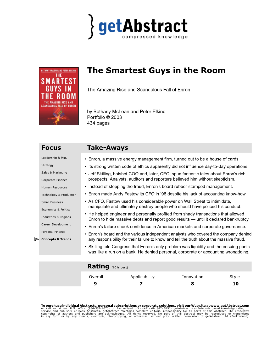 The Smartest Guys in the Room