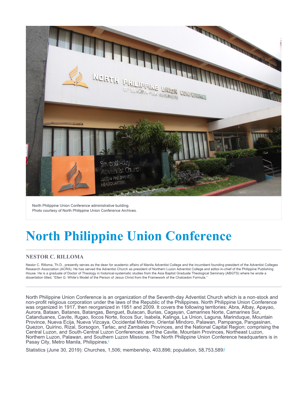 North Philippine Union Conference Administrative Building