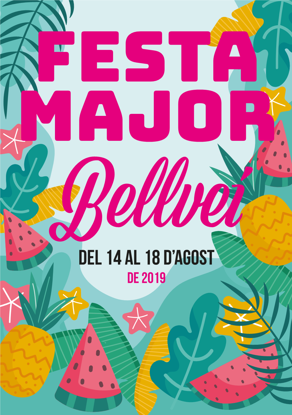 Programa Festa Major Bellvei 2019