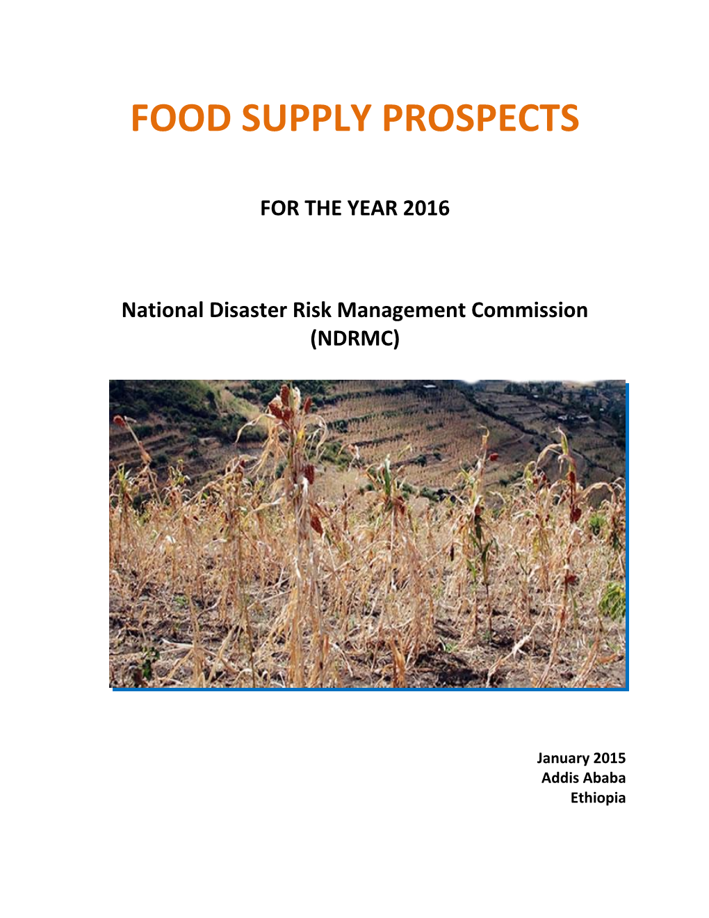 Food Supply Prospects