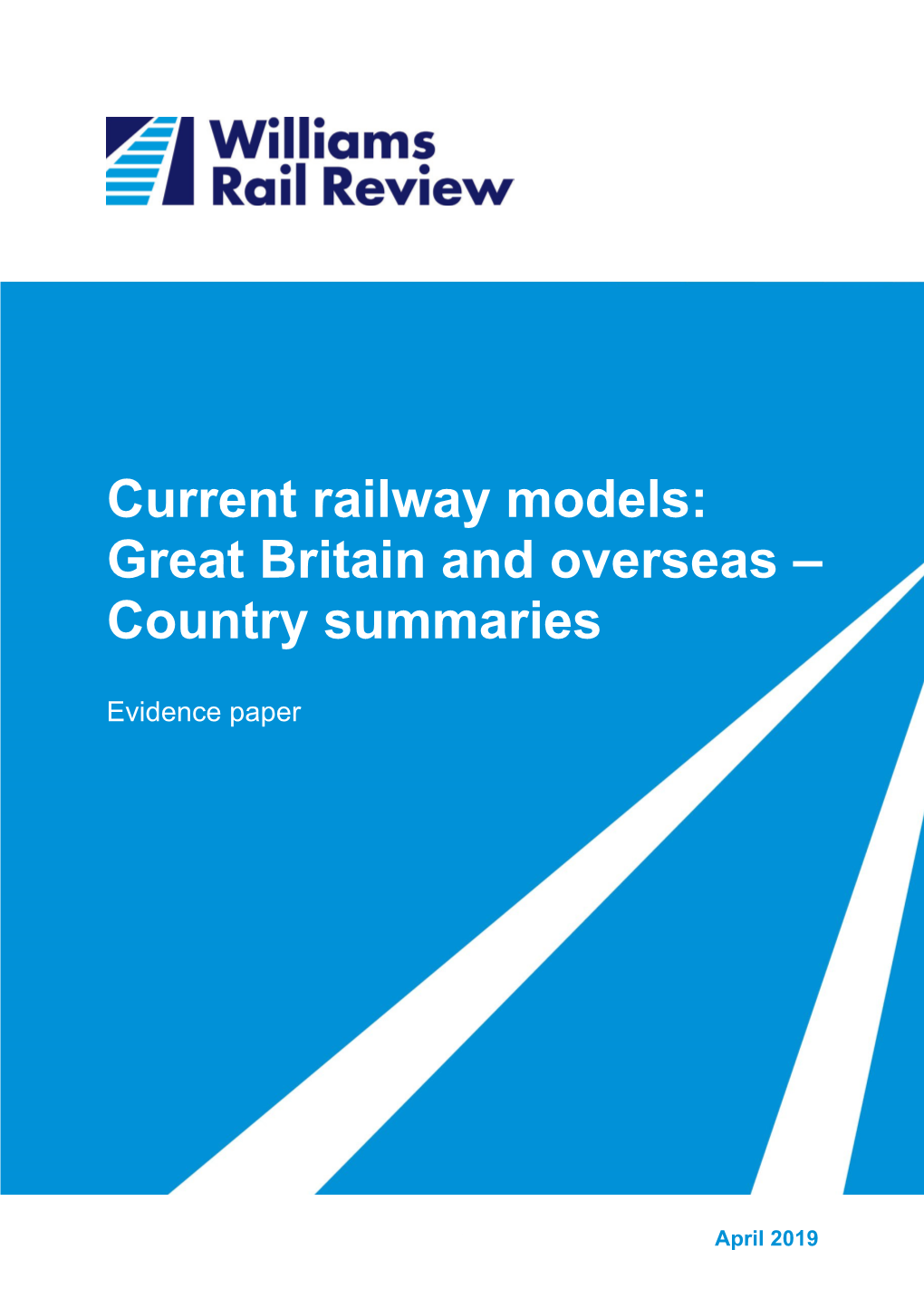 Current Railway Models: Great Britain and Overseas: Country Summaries