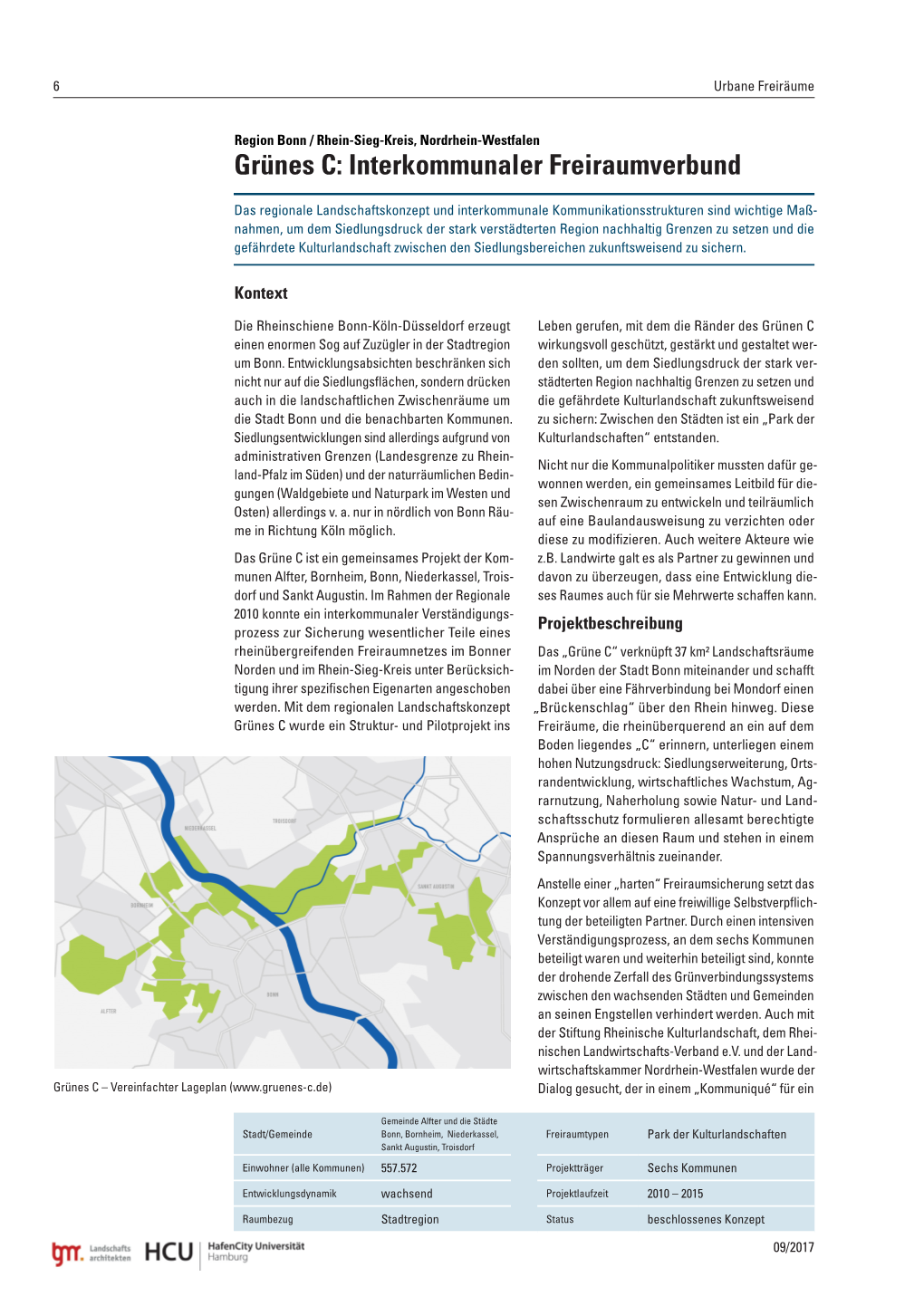 Grünes C: Interkommunaler Freiraumverbund