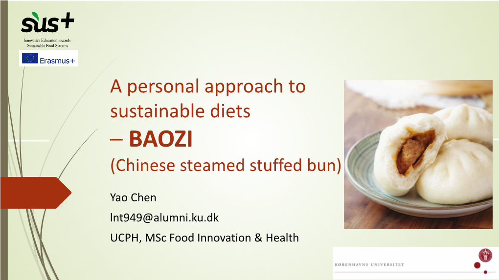 BAOZI (Chinese Steamed Stuffed Bun)