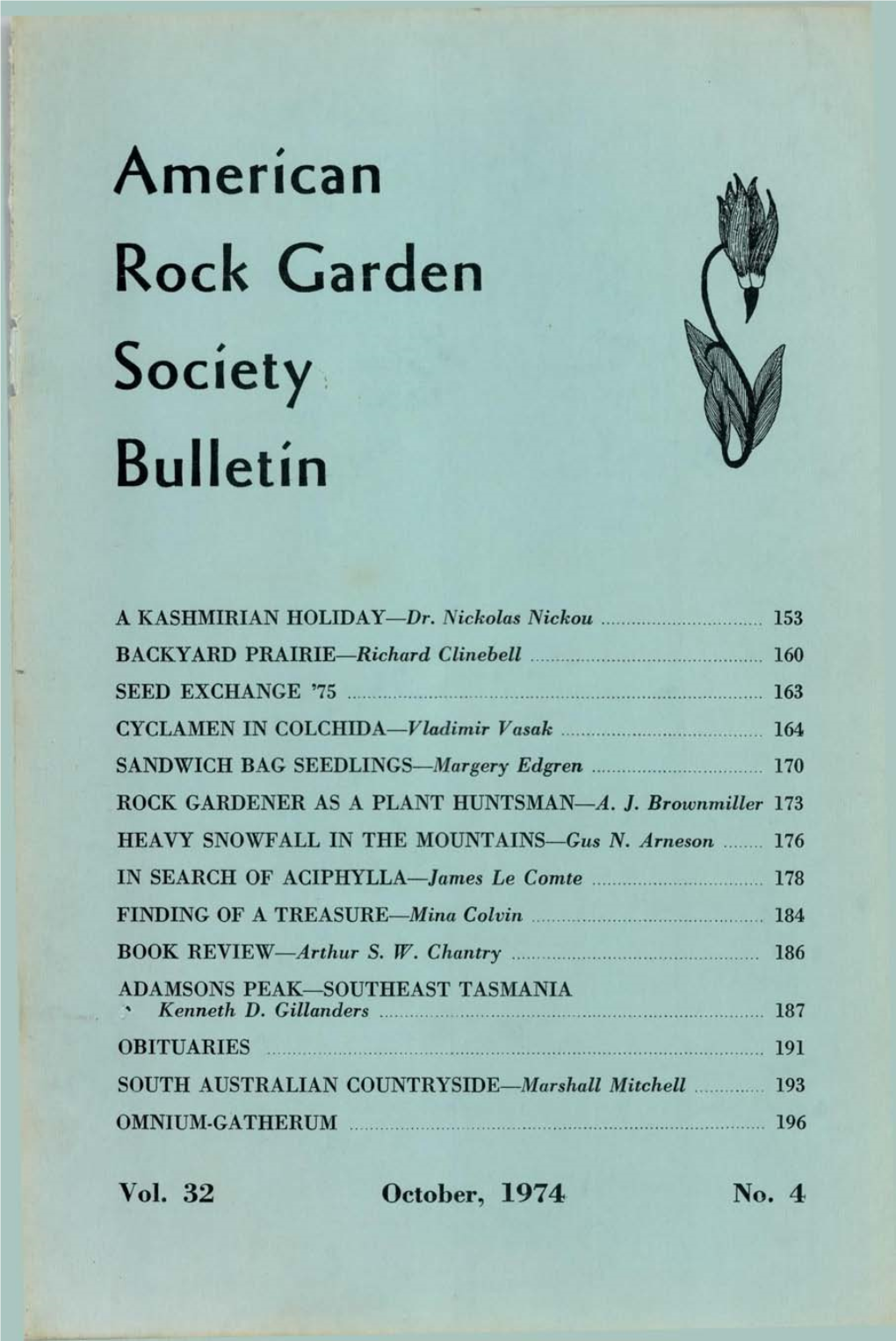 American *&lt; R~* J Society Bulletin ^
