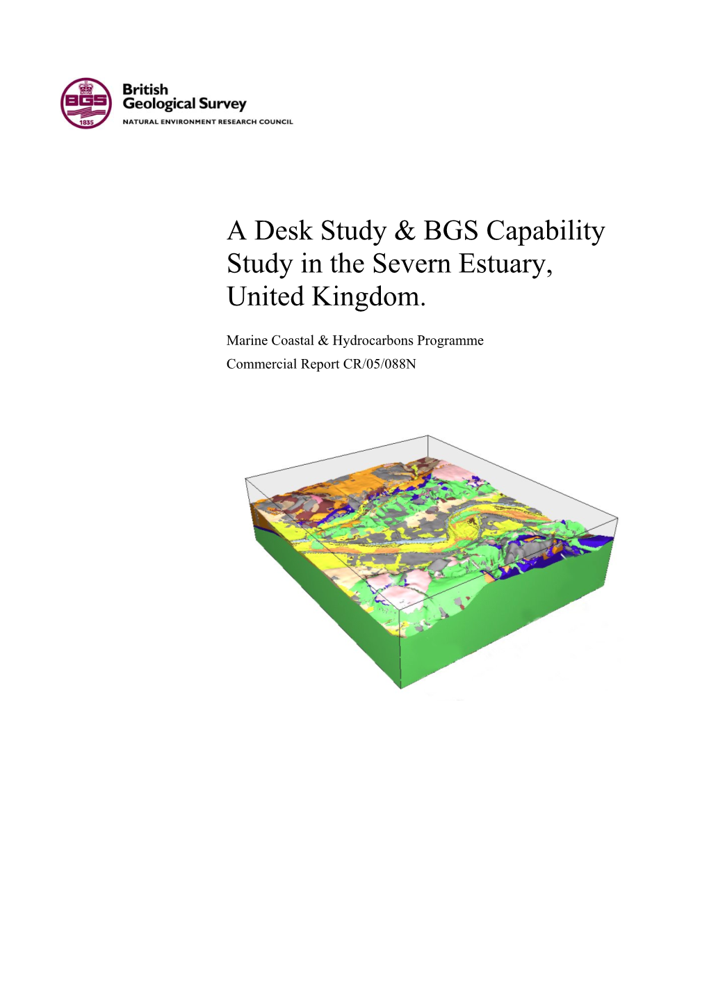 A Desk Study & BGS Capability Study in the Severn Estuary, United Kingdom