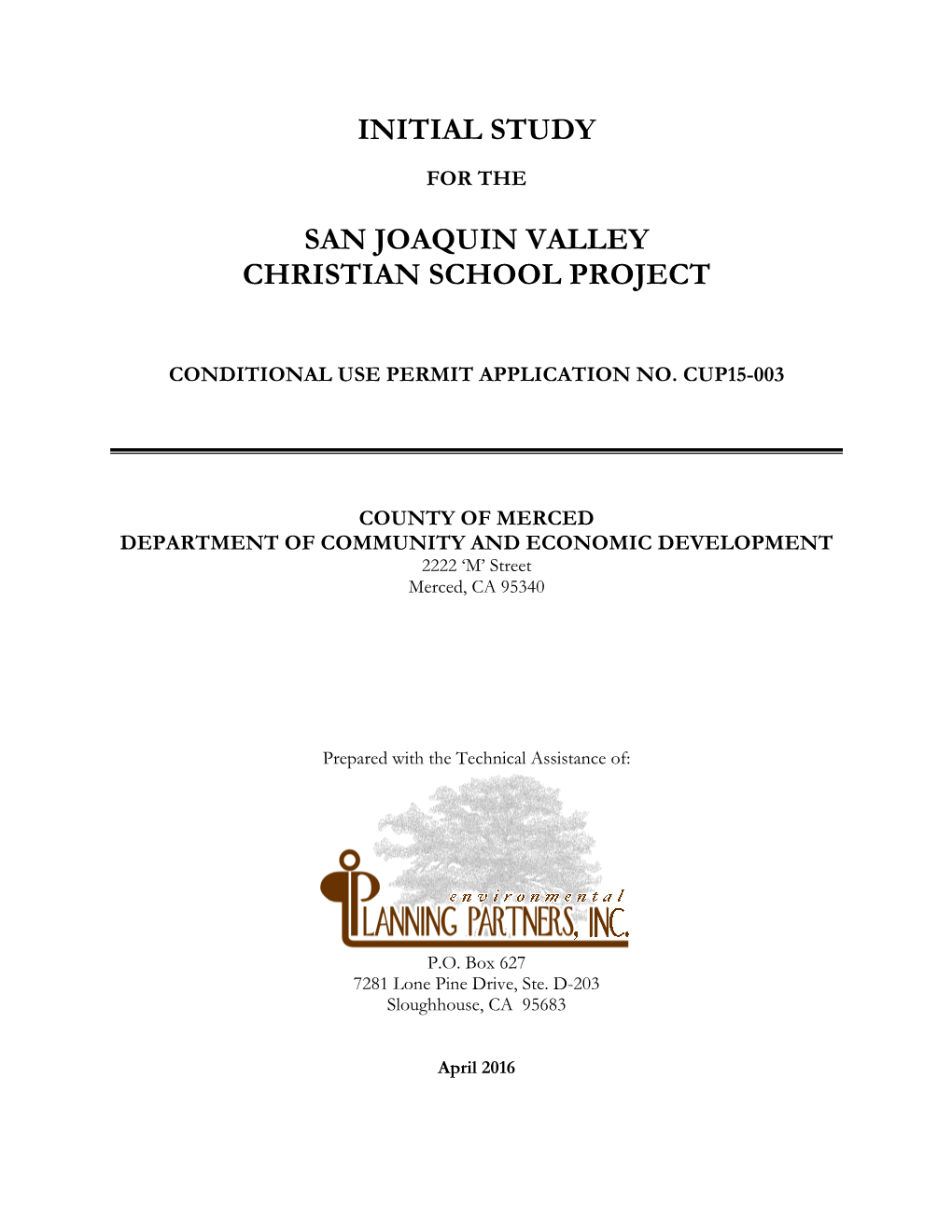 San Joaquin Valley Christian School Project
