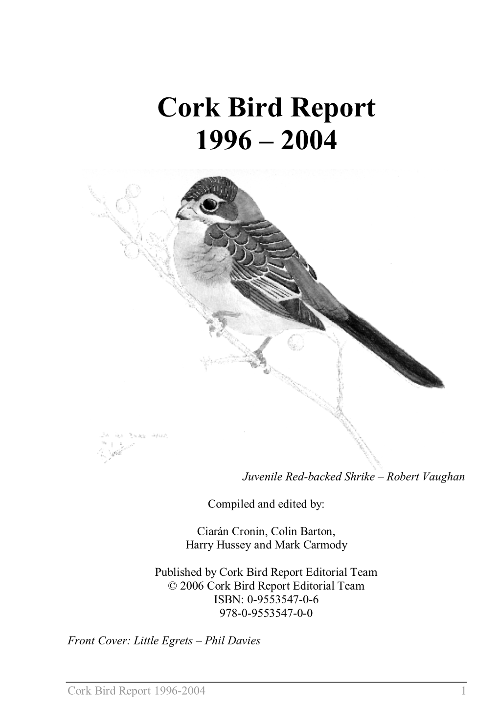 Cork Bird Report 1996 – 2004
