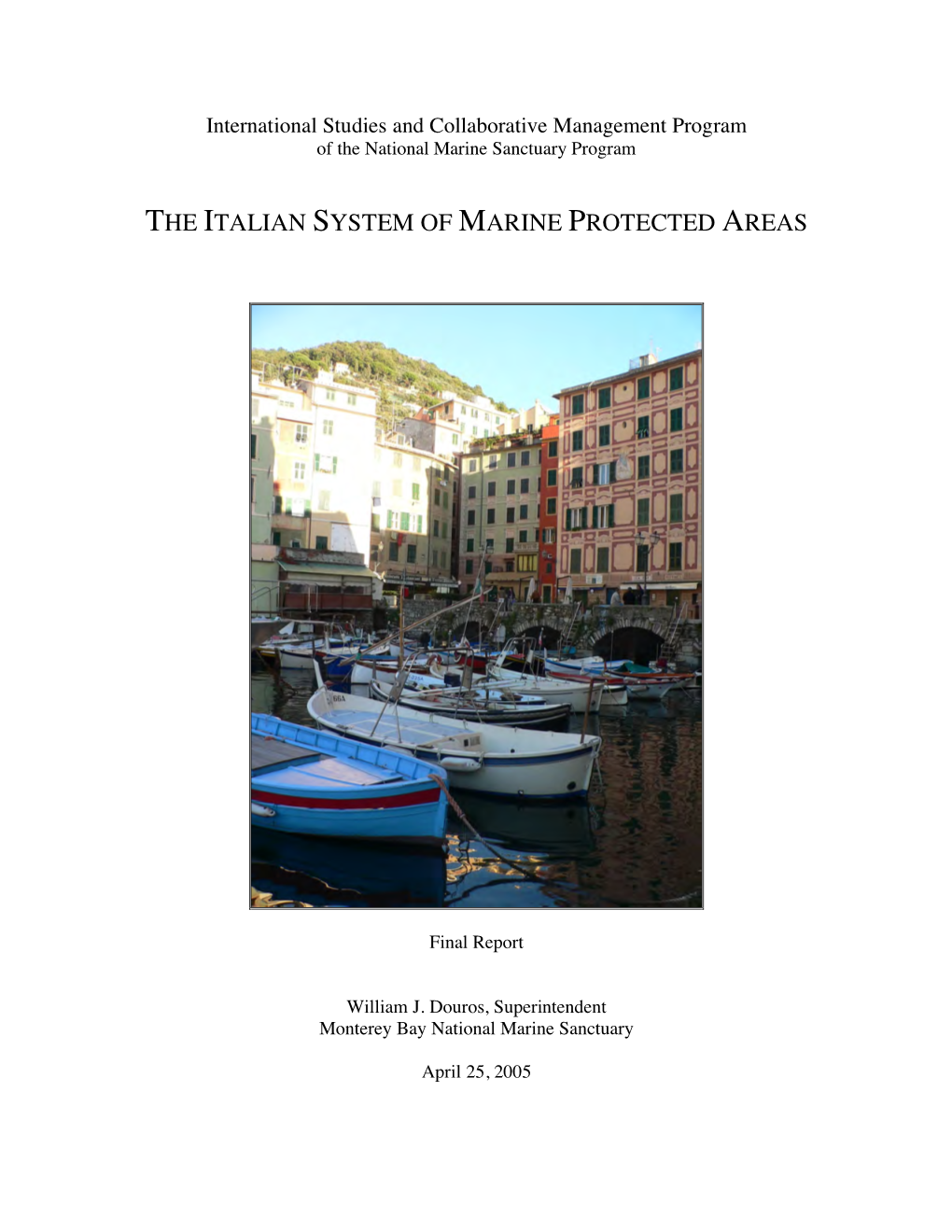 The Italian System of Marine Protected Areas Final Report