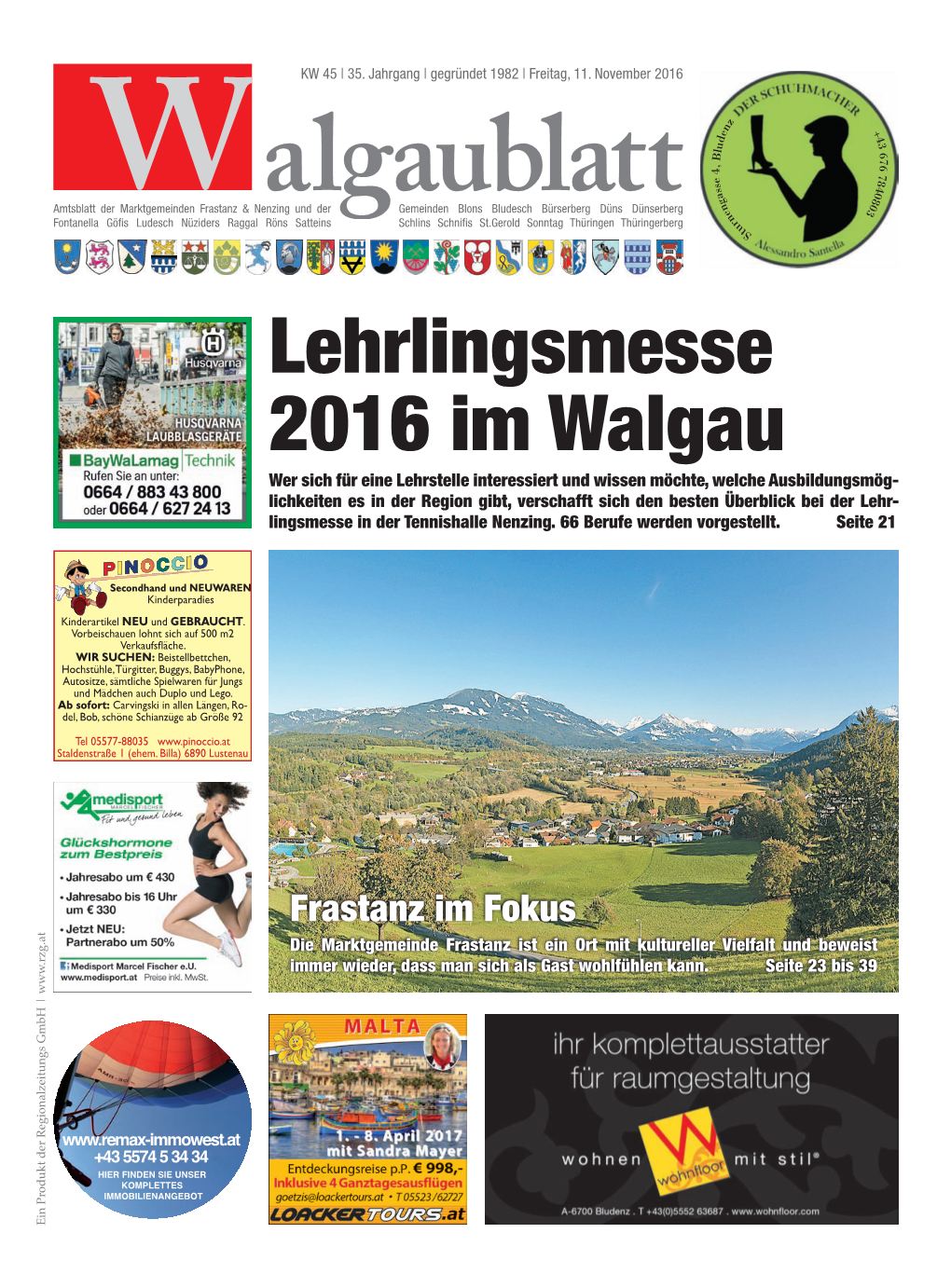 Lehrlingsmesse 2016 Im Walgau