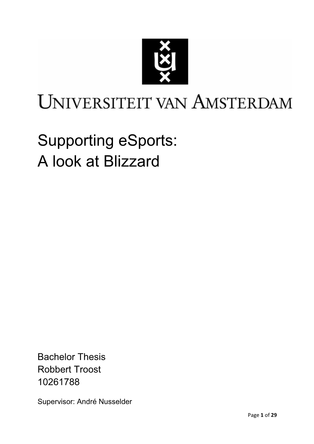 A Look at Blizzard