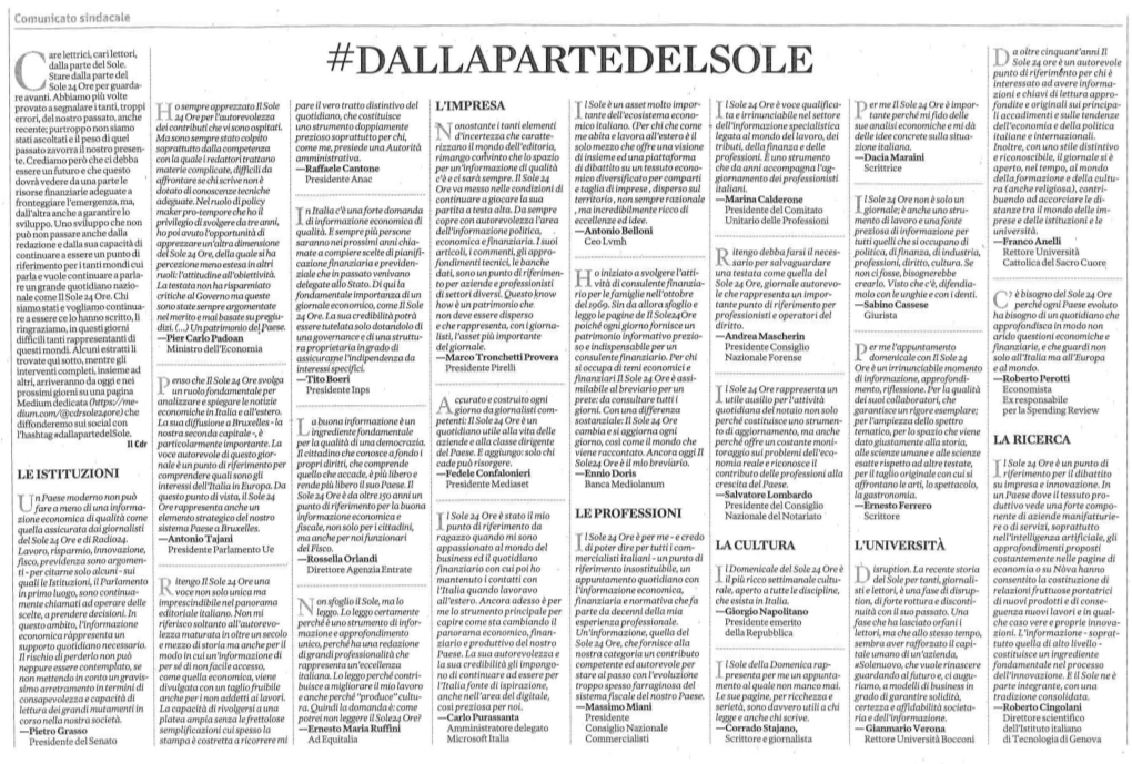 Dallapartedelso'le