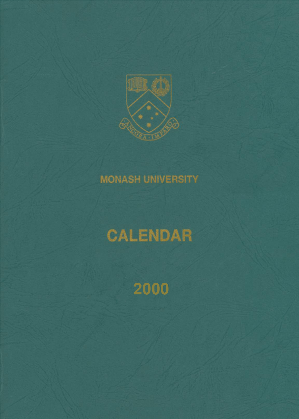 2000 Monash University Calendar Part 1