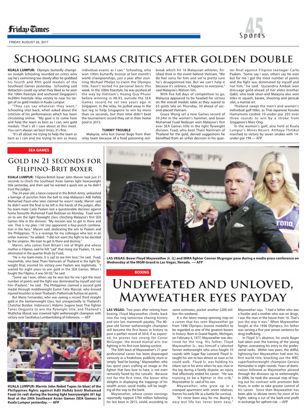 Undefeated and Unloved, Mayweather Eyes Payday