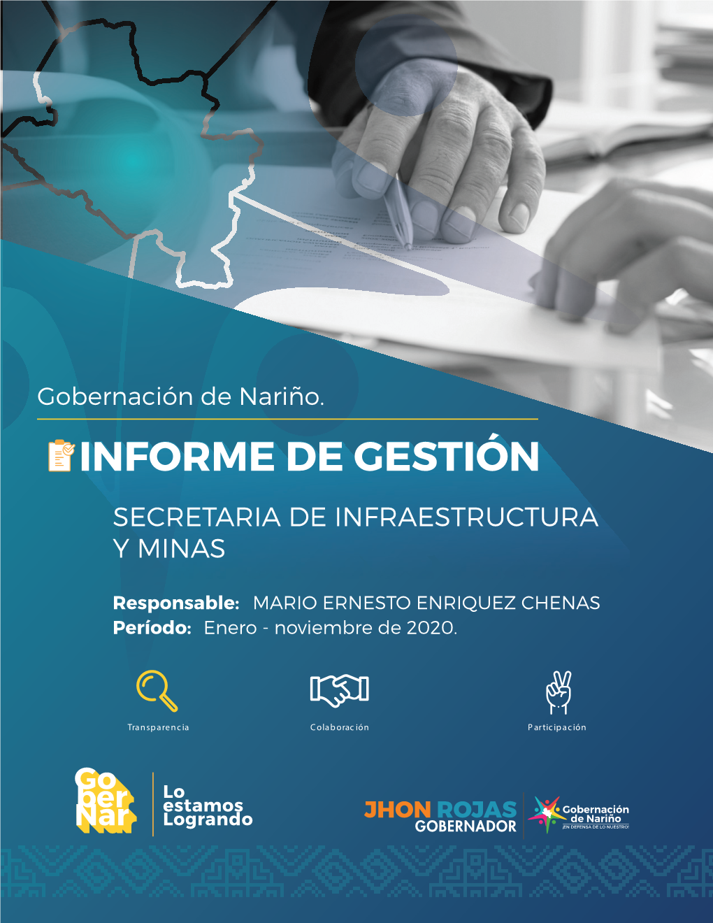 Informe De Gestión Secretaria De Infraestructura Y Minas