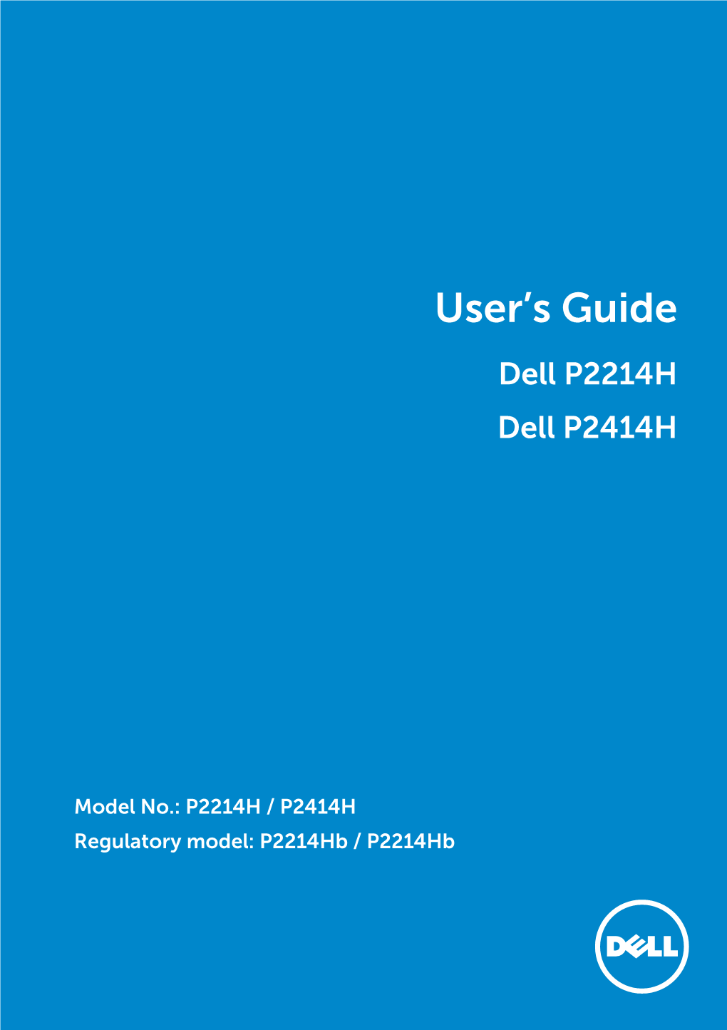 User's Guide Dell P2214H / Dell P2414H