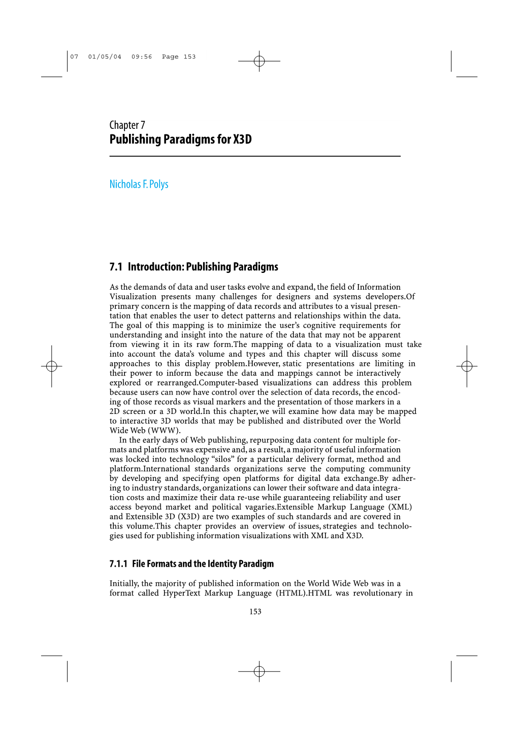 Publishing Paradigms for X3D