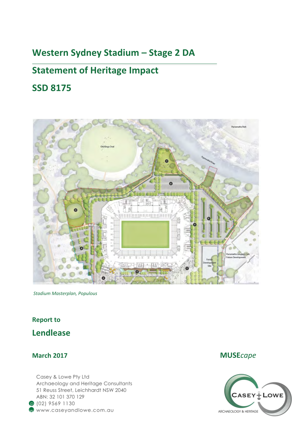 Western Sydney Stadium – Stage 2 DA Statement of Heritage Impact SSD 8175