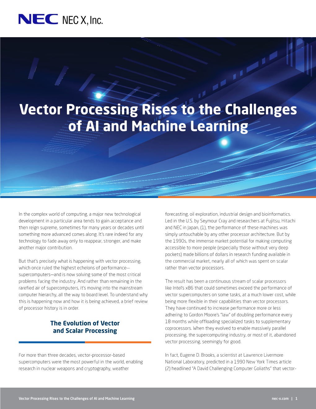 Vector Processing Rises to the Challenges of AI and Machine Learning