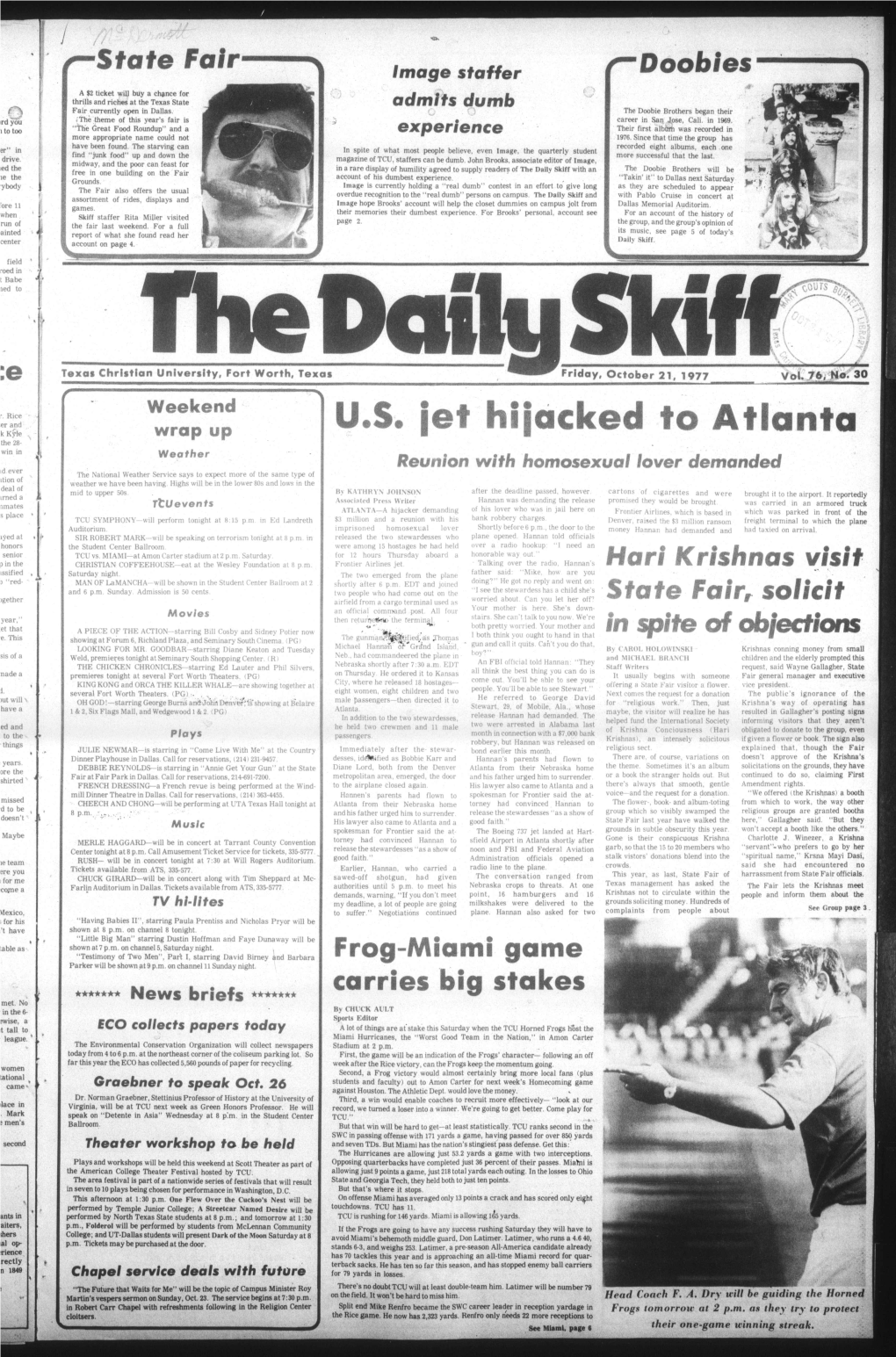 U.S. Jet Hijacked to Atlanta